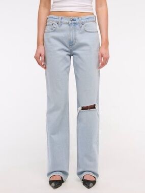 Abercrombie & Fitch 90’s low rise baggy jean curve love
